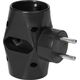 Orno Rozgałęźnik 2x2P+Z, 1x2P/II, czarny OR-AE-13221/B 13684017 5908254813382