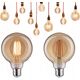 Paulmann Źródło światła LED 1879 G95 DIM 6W 470lm E27 1800K 230V złoty / szkło 13684404 4000870291894