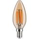 Paulmann Źródło światła LED 1879 świeca  DIM 4.9W 450lm E14 1800K 230V złoty / szkło 13684407 4000870291917