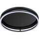 Lampa sufitowa Paulmann Plafoniera SPACEGLOW ONE LED 3D DIM RGB rainbow 38W 3900lm 3000-6500K pilot  230V czarny matowy / metal 13684447 4000870710562
