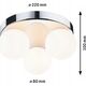 Lampa sufitowa Paulmann Lampa sufitowa łazienkowa GOVE LED G9 max.3x20W IP44 230V chrom satyna / metal 13684449 4000870710623