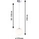 Lampa wisząca Paulmann Lampa wisząca łazienkowa GOVE LED 9W 900lm 3000K IP44 230V chrom satyna / metal 13684457 4000870710661