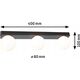 Kinkiet Paulmann Lampa ścienna łazienkowa GOVE LED nad lustro G9 max.3x20W IP44 230V czarny matowy / metal 13684459 4000870710708