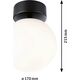 Lampa sufitowa Paulmann Lampa sufitowa łazienkowa GOVE LED 9W 900lm 3000K IP44 230V czarny matowy / metal 13684460 4000870710722