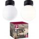 Lampa sufitowa Paulmann Lampa sufitowa łazienkowa GOVE LED 9W 900lm 3000K IP44 230V czarny matowy / metal 13684460 4000870710722