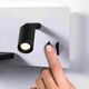 Kinkiet Paulmann Oprawa ścienna SERRA LED DIM  USB-C RIGHT 650/200lm 2700K 230V biały matowy / czarny matowy 13684473 4000870711033