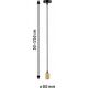 Lampa sufitowa Paulmann Lampa sufitowa RAVI E27 max.60W IP44 230V złoty / czarny matowy / metal 13684476 4000870711347