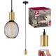 Lampa sufitowa Paulmann Lampa sufitowa RAVI E27 max.60W IP44 230V złoty / czarny matowy / metal 13684476 4000870711347