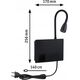 Kinkiet Paulmann Oprawa ścienna HALINA LED 2.4W 200lm 2700K USB-C 230V czarny mat /metal 13684478 4000870711019