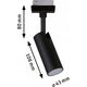 Paulmann Reflektor na szynoprzewód URail TUBO LED 3-STEP DIM 4W 150lm 4000K 230V czarny matowy/ metal 13684630 4000870955987