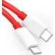 Kabel USB Oppo USB-C - USB-C 1 m Czerwony 13802800 5903396286193