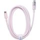 Kabel USB Baseus USB-C - USB-C 2 m Różowy 13802850 6932172642884