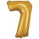 AMSCAN Balon foliowy duża cyfra 5 złota 57x86cm spakowany 9906270 13813424 192937142004