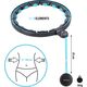 HMS ZESTAW HULA HOP MAGNETYCZNY BLACK/TURQUOISE HHM17 Z LICZNIKIEM HMS + PAS WYSZCZUPLAJĄCY BR163 RED 13814239 5907695512502