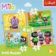 Trefl PUZZLE 4w1 Poznaj Milo i jego przyjaciół 34654 13818867 5900511346541