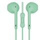 Słuchawki Freestyle FREESTYLE EARPHONES MINI JACK + MIC MACAROON STYLE GREEN [45758] TE 13821943 5907595457583