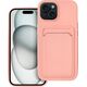 OEM Futerał CARD CASE do IPHONE 15 różowy 13844279 5903396211843