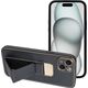 OEM Futerał LEATHER CASE KICKSTAND do IPHONE 15 Plus czarny 13844344 5903396213069