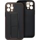 OEM Futerał LEATHER CASE KICKSTAND do IPHONE 15 Plus czarny 13844344 5903396213069