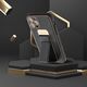 OEM Futerał LEATHER CASE KICKSTAND do IPHONE 15 Plus czarny 13844344 5903396213069