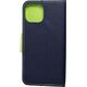 OEM Kabura FANCY Book do IPHONE 15 granatowo limonkowy 13844514 5903396216725