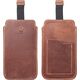 OEM Skórzana uniwersalna wsuwka z pull-up - ROYAL Crazy Horse / brązowy - Rozmiar M - IPHONE 5 / NOKIA S5610 / LUMIA 230 13844710 5903396224034