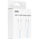 Kabel USB OEM USB-C - USB-C 2 m Niebieski 13845011 5903396231544