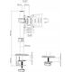Brateck UCHWYT BIURKOWY MONITORA BRATECK-LDT66-C01
