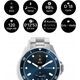 Smartwatch Withings Withings Scanwatch Nova - zegarek z funkcją EKG, pomiarem pulsu, SPO2 i temperatury oraz mierzeniem aktywności fizycznej i snu (42mm, blue) 13865627 3700546708732