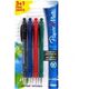 Paper Mate PAPER MATE Kugelschreiber Flexgrip Ultra RT M 3+1 S/B/R  4er Blister 13868022 3501178932607