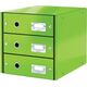 Leitz Pojemnik z 3 szufl Leitz CS  zielony 13868435 4002432123919