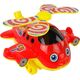 LeanToys Wesoły Samolot Pchacz Kij Dzwonek Czerwony 13870597 5905323212688