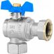 Hydroland Zawór kulowy do pieca Lechar ART.3434-20 kątowy ze śrubunkiem 3/4 niebieski 13872395 5907547679476