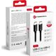 Kabel USB ForCell FORCELL F-ENERGY C338 kabel Typ C do Typ C PD QC4.0 3A 60W 2 m czarny 13886385 5903396220647