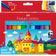 Teka Flamastry Jumbo Zamek 12 kolorów FABER CASTELL 13893596 4005401543114
