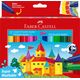 Teka Flamastry Jumbo Zamek 12 kolorów FABER CASTELL 13893596 4005401543114