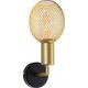 Kinkiet Paulmann Kinkiet ścienny RAVI E27 max.60W IP44 230V złoty / czarny matowy / metal 13897650 4000870711378