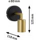 Kinkiet Paulmann Kinkiet ścienny RAVI E27 max.60W IP44 230V złoty / czarny matowy / metal 13897650 4000870711378