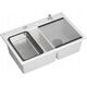 Zlewozmywak GraniteQ MARC 120 WORKSTATION GraniteQ zlewozmywak 2-komorowy 760*500*235 mm snow white + syfon push to open + dozownik stal szcz.+ wkładka ociekowa+ Qmata +de 13916753 5905505508127