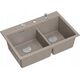 Zlewozmywak GraniteQ MARC 120 WORKSTATION GraniteQ zlewozmywak 2-komorowy 760*500*235 mm soft taupe + syfon push to open + dozownik stal szcz.+ wkładka ociekowa+ Qmata +de 13916760 5905505508097