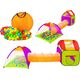 LeanToys Plac Zabaw 3w1 Domek Namiot Tunel Kulki Kolorowy 13921879 5905991023142
