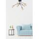 Lampa sufitowa Alfac Alfa Lanti 60817 plafon lampa sufitowa 6x60W E27 czarny/bursztynowy 13931078 5900458608177