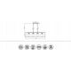 Lampa wisząca Italux GTV Avelin OS-AVEL3-40-DEC lampa wisząca zwis metalowa klatka kule ball szklane klosze 4x40W E27 złota/biała 13932051 5902801352287