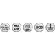 Lampa wisząca Italux GTV Avelin OS-AVEL3-40-DEC lampa wisząca zwis metalowa klatka kule ball szklane klosze 4x40W E27 złota/biała 13932051 5902801352287