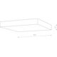 Lampa sufitowa Nowodvorski Nowodvorski Lid 10436 plafon lampa sufitowa 1x50W LED 4000K 4500 lm czarny/biały 13938200 5903139104364