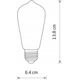 Nowodvorski Nowodvorski Bulb 10594 żarówka 1x6W E27 2200K 560 lm bursztynowa 13938330 5903139105941
