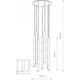Lampa wisząca Nowodvorski Nowodvorski Laser VII 10704 lampa wisząca zwis 7x10W G9 multikolor/czarna 13938892 5903139107044