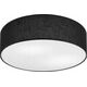 Lampa sufitowa Lamkur Lamkur Vivian 48536 plafon lampa sufitowa koło 2x60W E27 czarny/biały 13940481 5907687448536