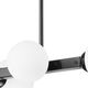 Lampa wisząca Lamkur Lamkur Astro 45061 lampa wisząca zwis modernistyczna ball kule szklane klosze 4x5W G9 biała/czarna 13940630 5907687445061