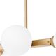 Lampa wisząca Lamkur Lamkur Astro 45092 lampa wisząca zwis modernistyczna ball kule szklane klosze 4x5W G9 biała/złota 13940631 5907687445092